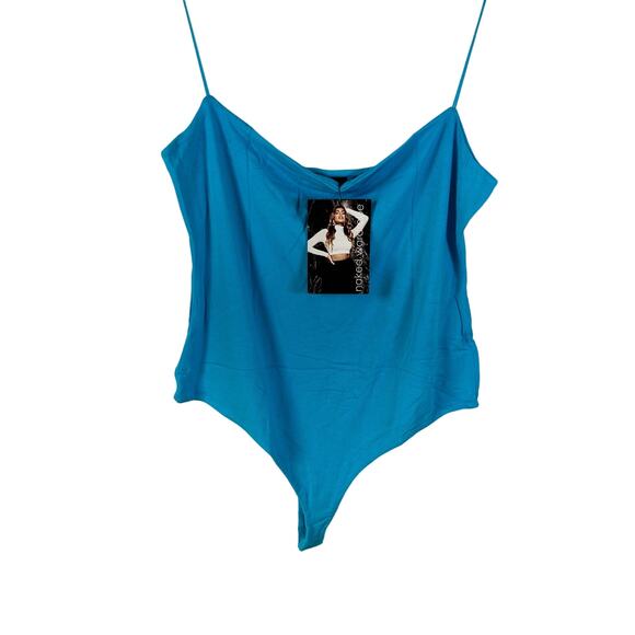Naked‎ Wardrobe Women’s Blue Bodysuit - XXXL - New With Tags - Picture 1 of 3